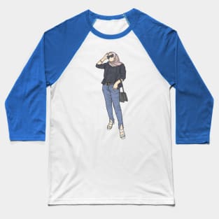 Sun Glasses Star Collection Baseball T-Shirt